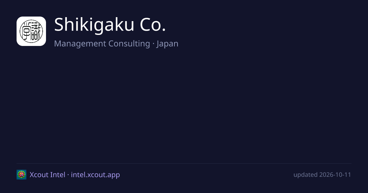Shikigaku Co. — share card preview