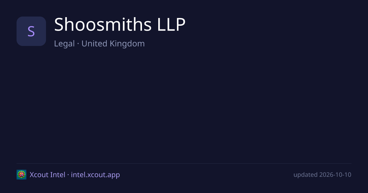 Shoosmiths LLP — share card preview