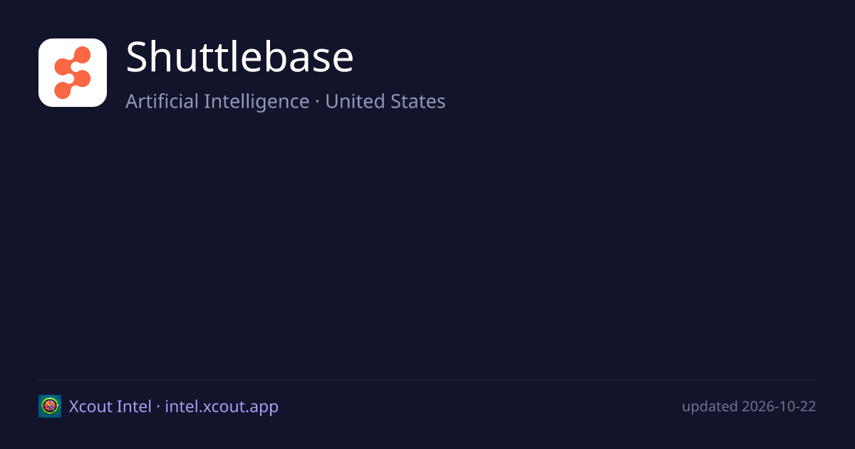 Shuttlebase — share card preview