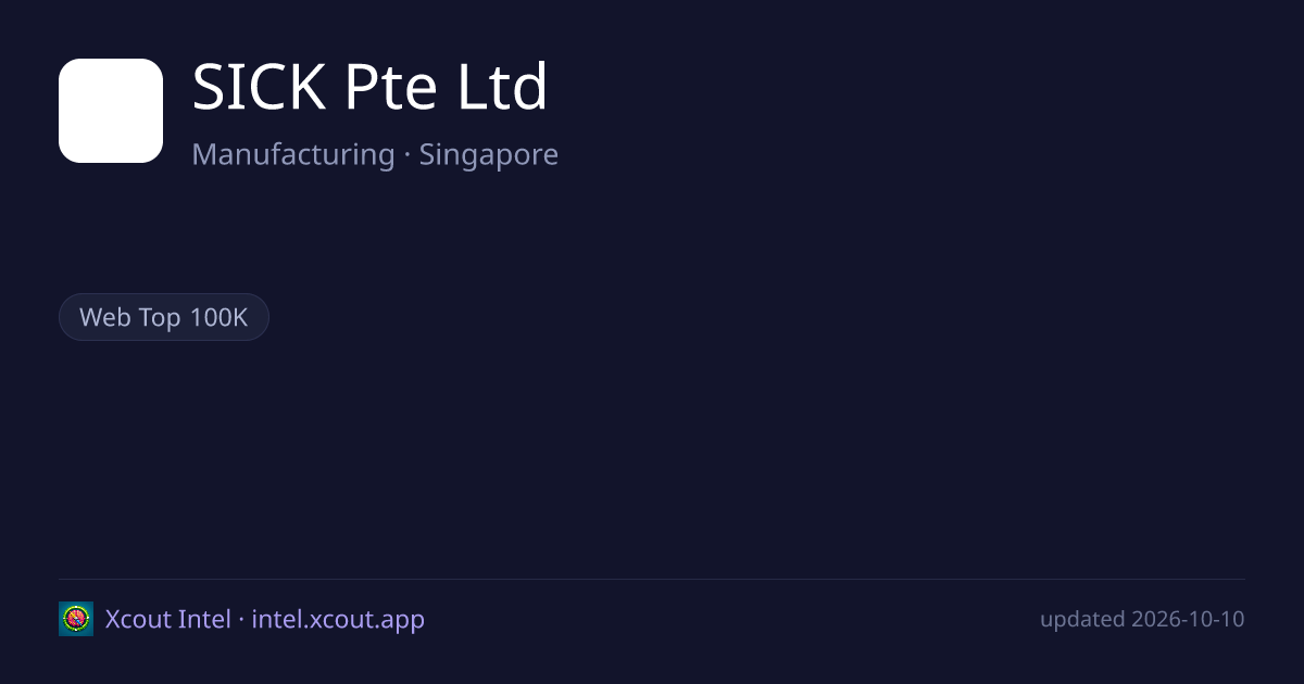 SICK Pte Ltd — share card preview