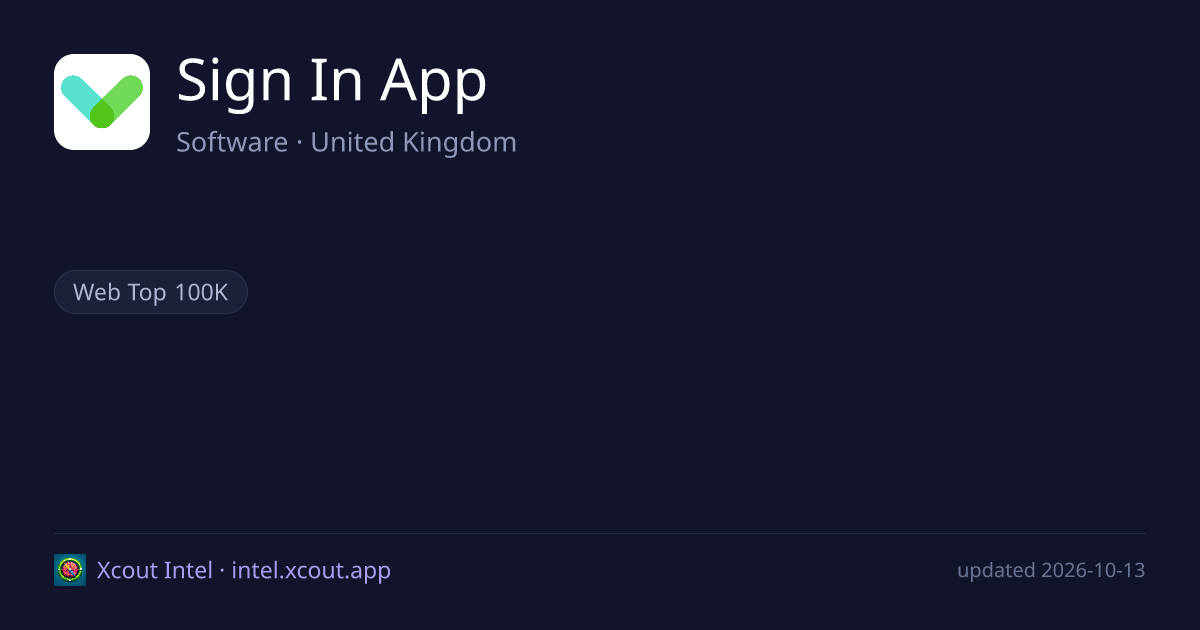 Sign In App — share card preview