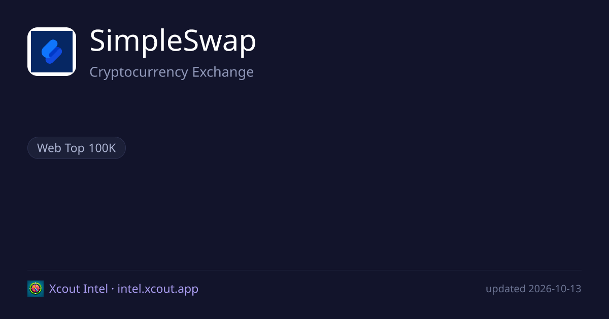 SimpleSwap — share card preview