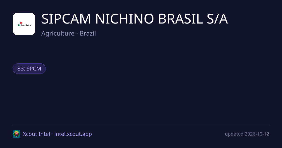 SIPCAM NICHINO BRASIL S/A — share card preview