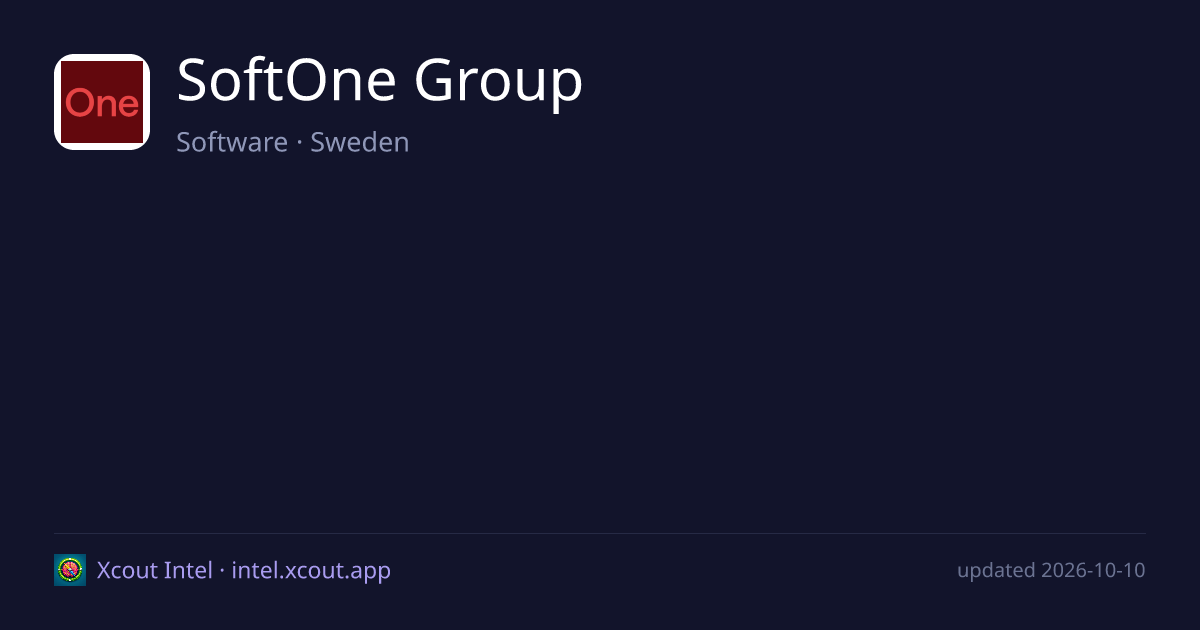 SoftOne Group — share card preview