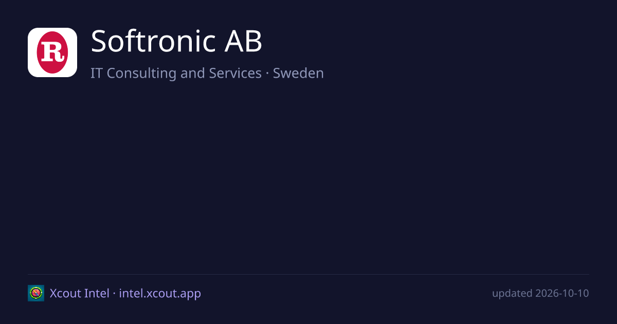 Softronic AB — share card preview