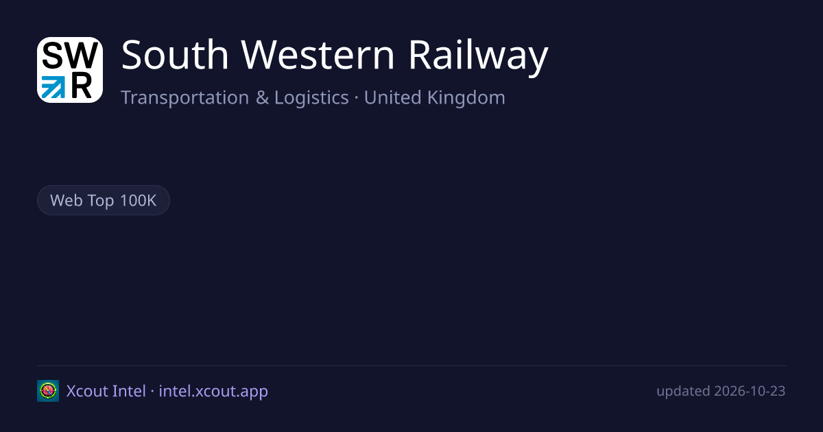 South Western Railway — share card preview