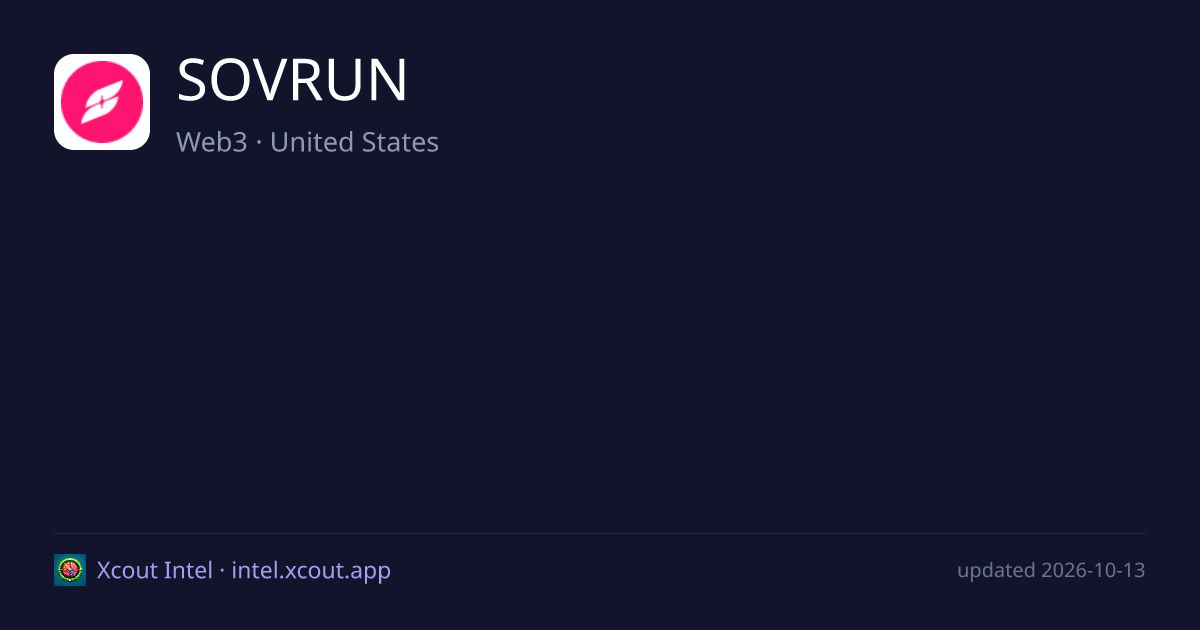 SOVRUN — share card preview