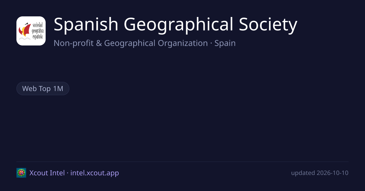 Spanish Geographical Society — share card preview