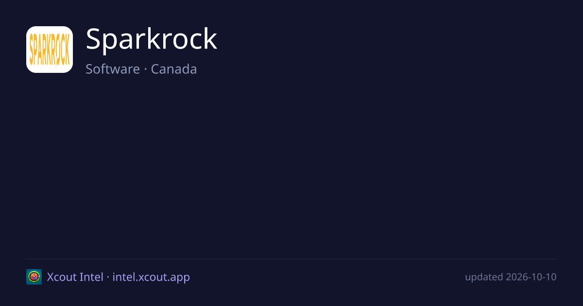Sparkrock — share card preview