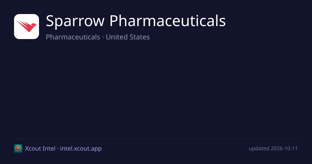 Sparrow Pharmaceuticals — share card preview