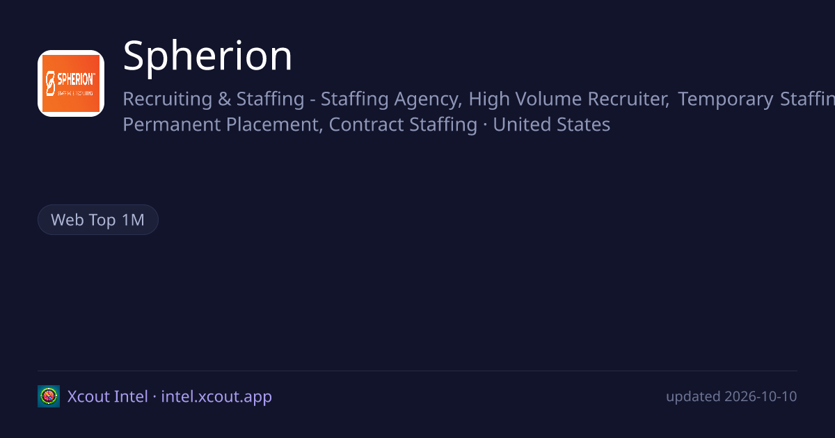 Spherion — share card preview