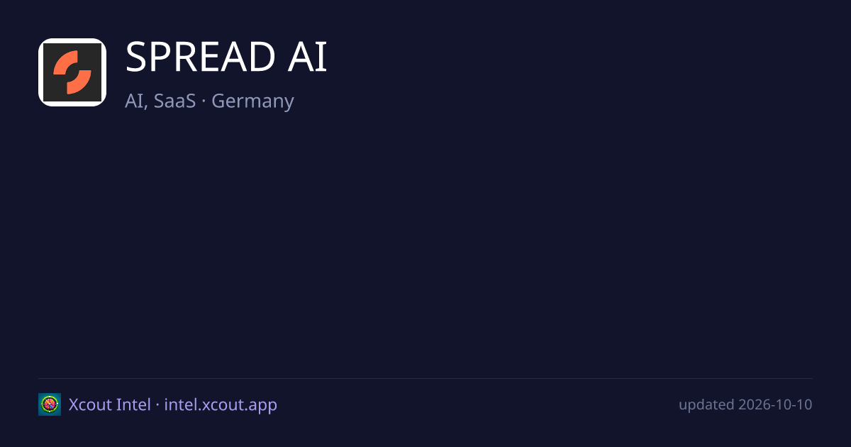 SPREAD AI — share card preview