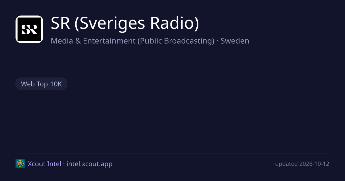 SR (Sveriges Radio) — share card preview