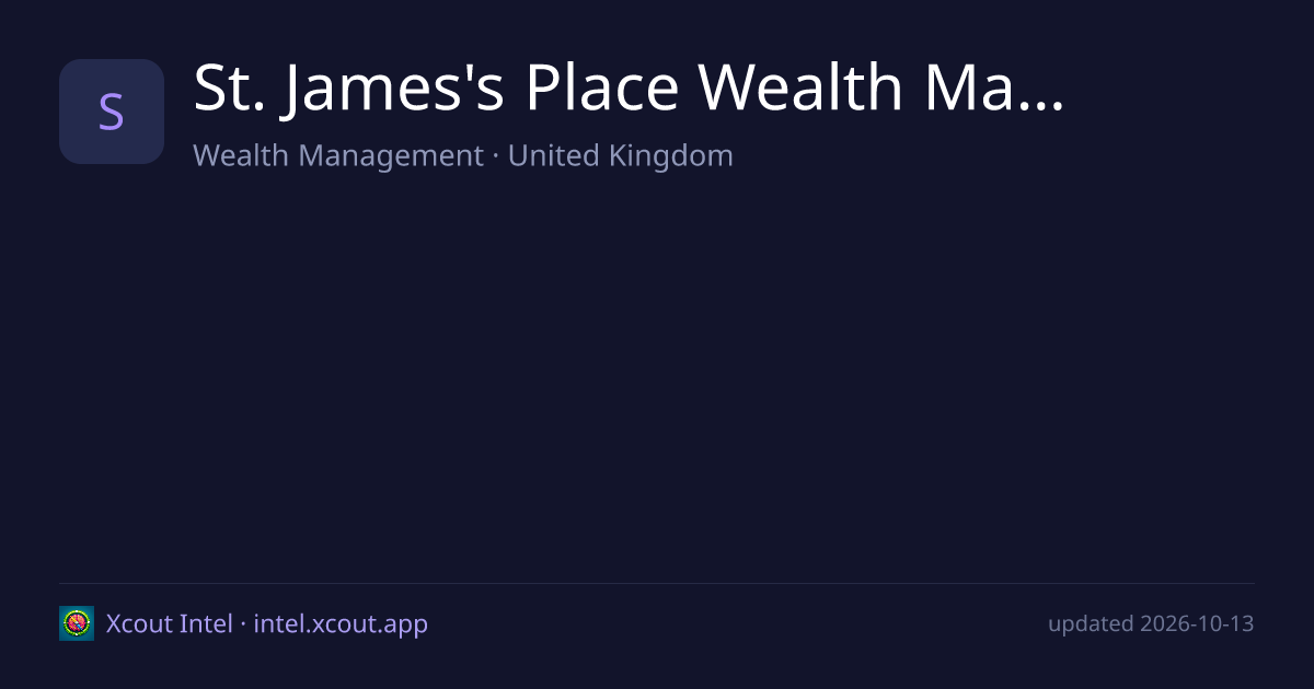 St. James's Place Wealth Management — share card preview