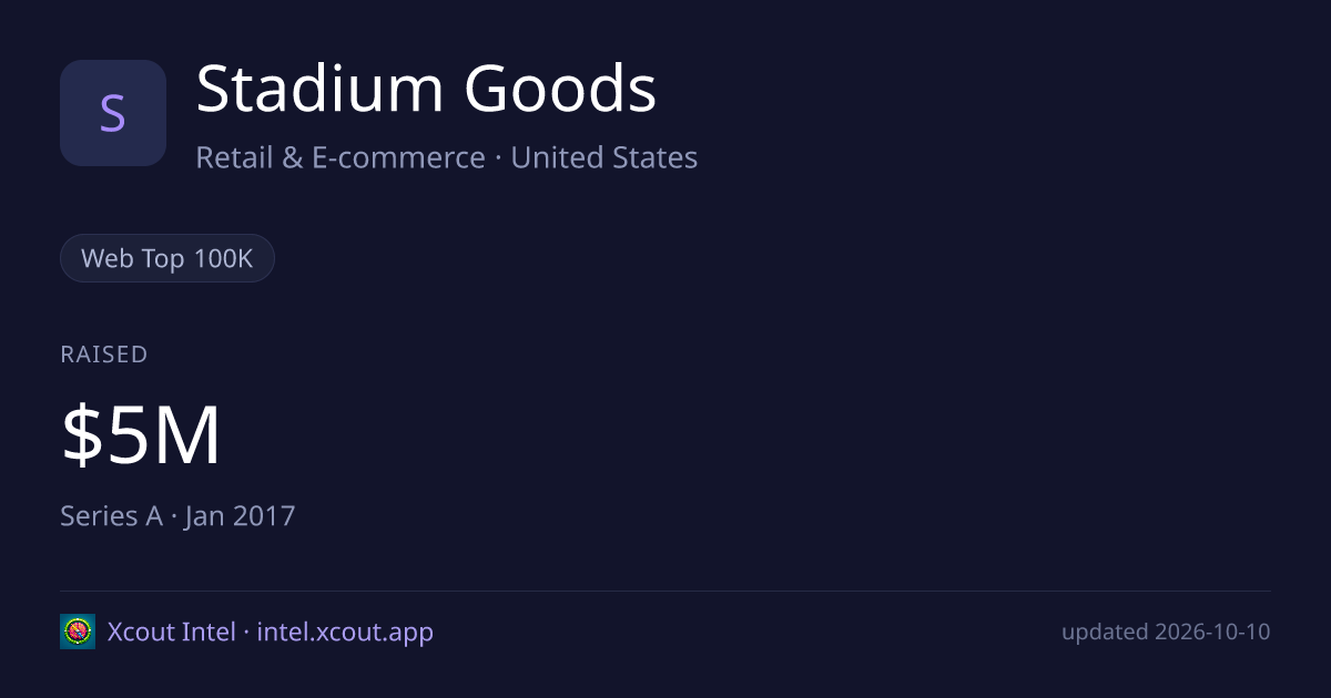 Stadium Goods — share card preview