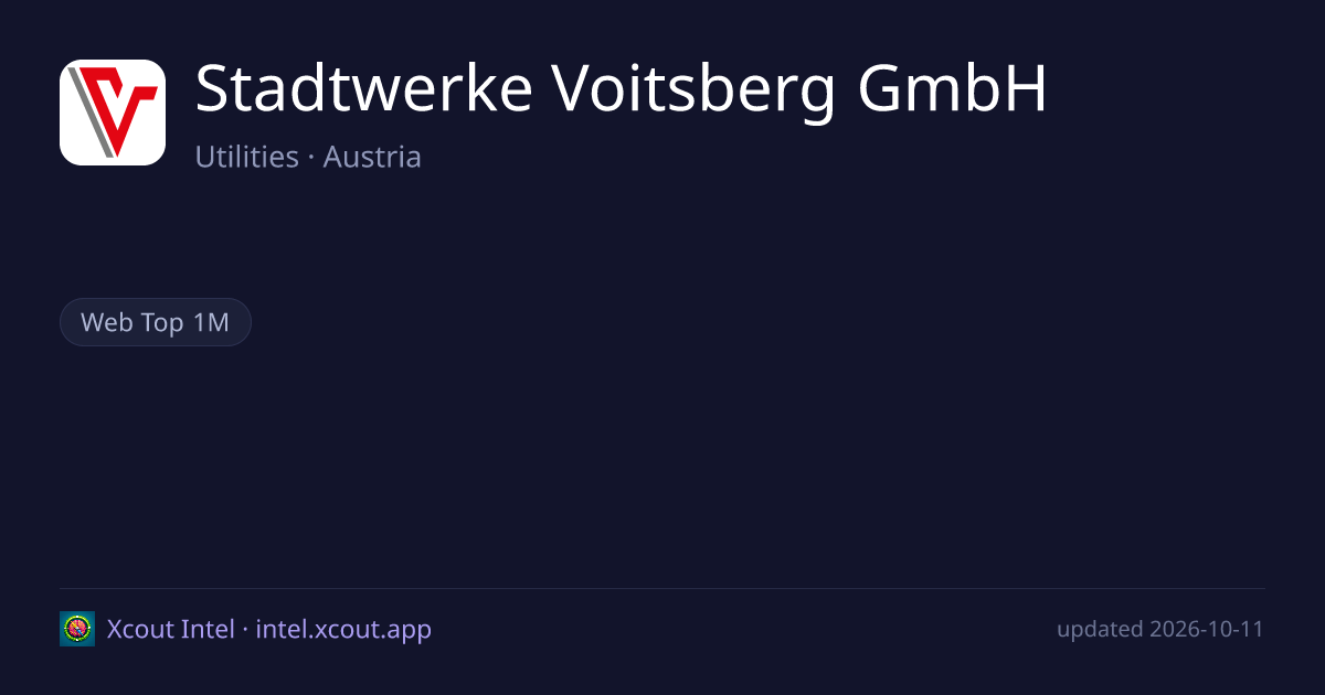 Stadtwerke Voitsberg GmbH — share card preview