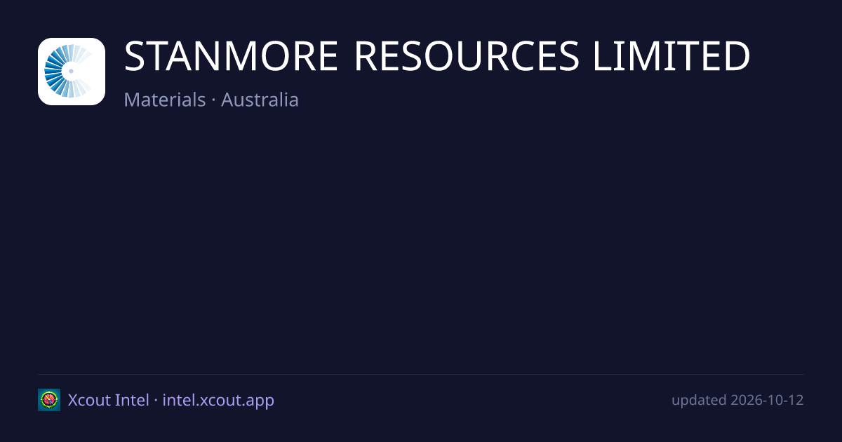 STANMORE RESOURCES LIMITED — share card preview