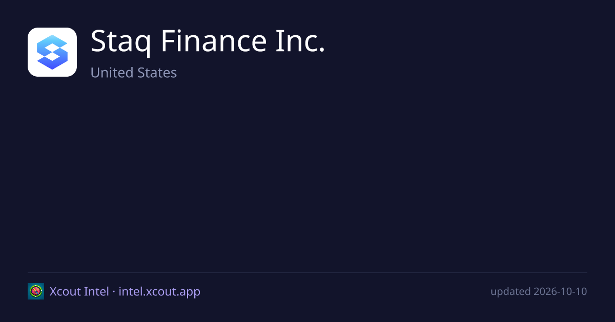 Staq Finance Inc. — share card preview