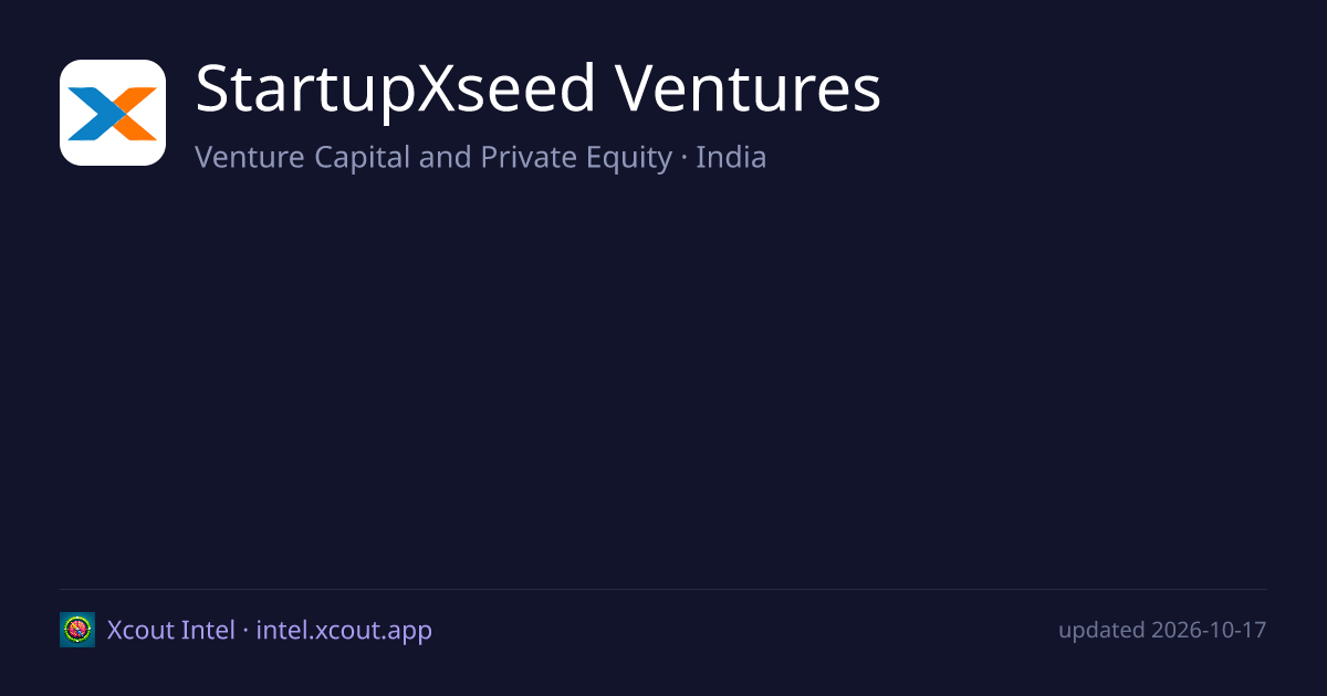 StartupXseed Ventures — share card preview