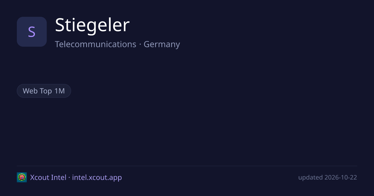 Stiegeler — share card preview