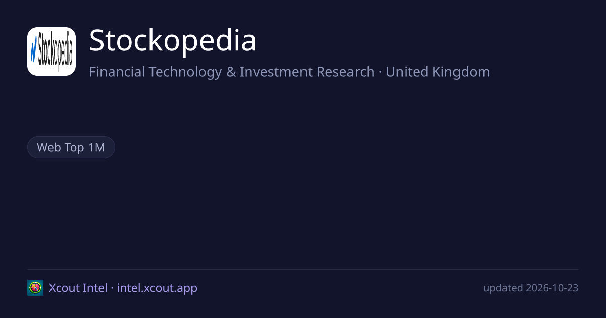 Stockopedia — share card preview