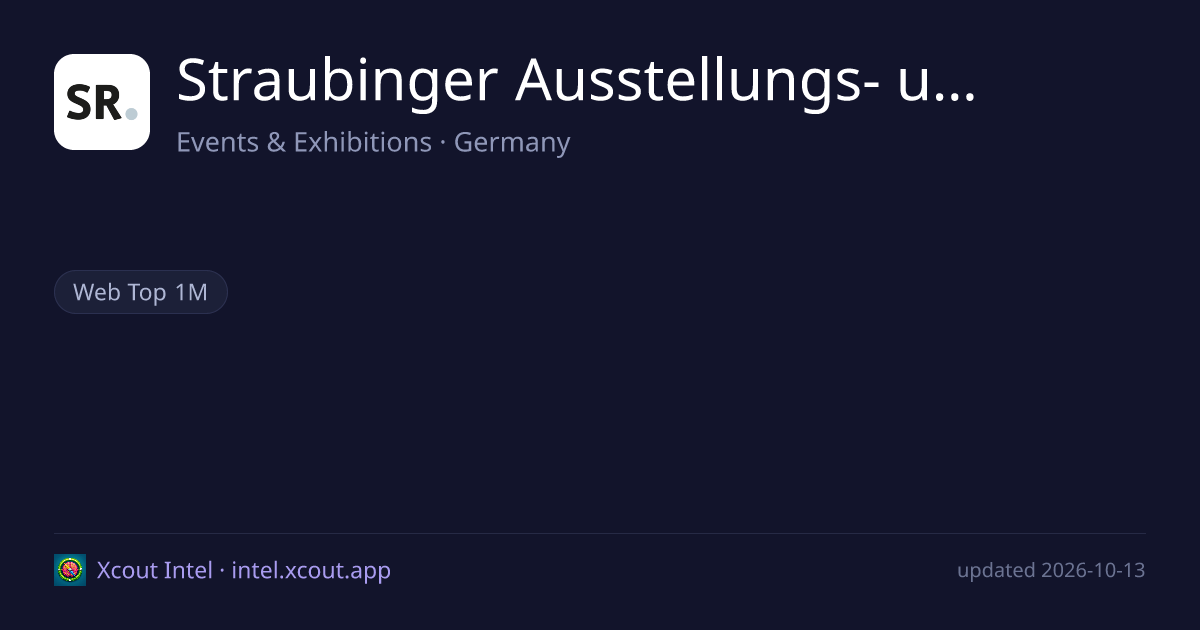 Straubinger Ausstellungs- und Veranstaltung GmbH — share card preview