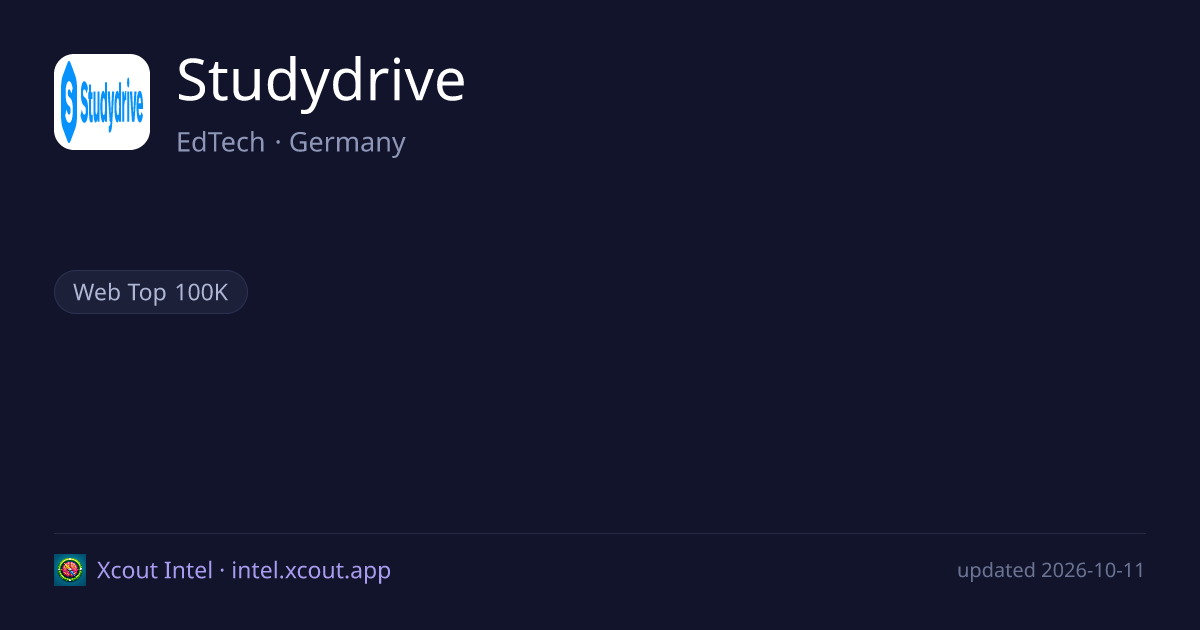 Studydrive — share card preview
