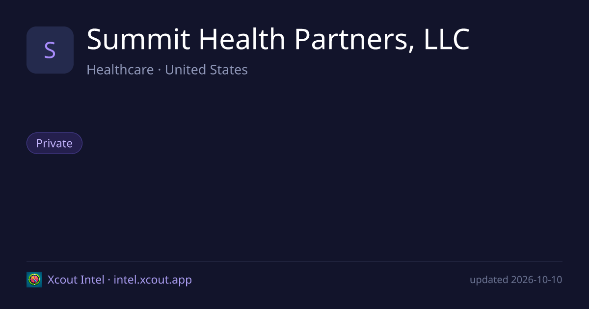 Summit Health Partners, LLC — share card preview