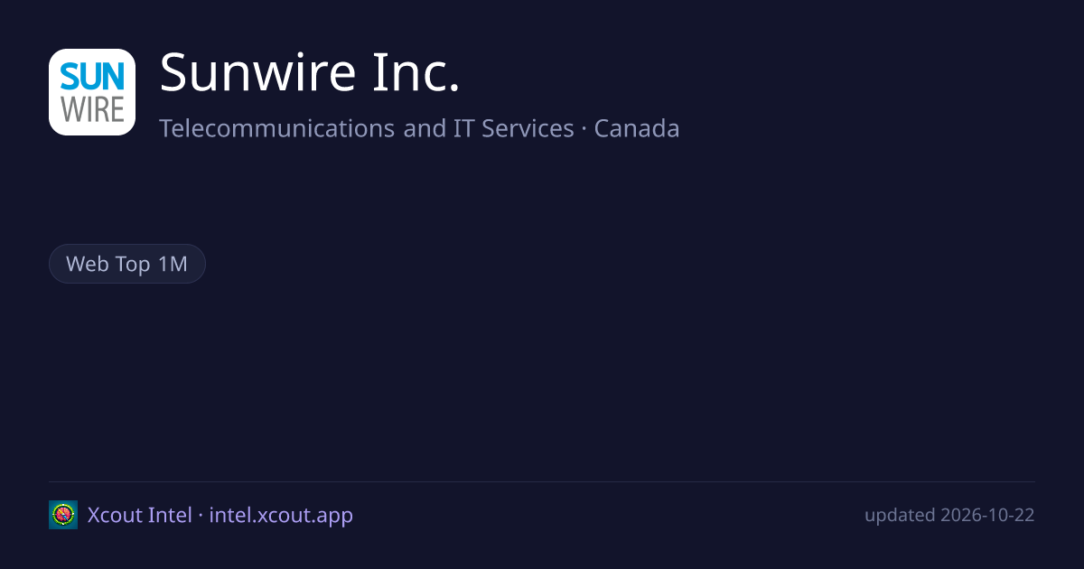 Sunwire Inc. — share card preview