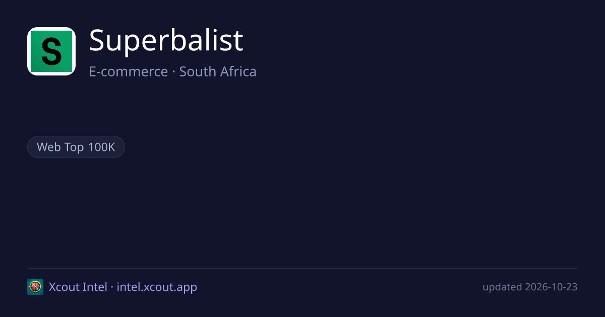 Superbalist — share card preview