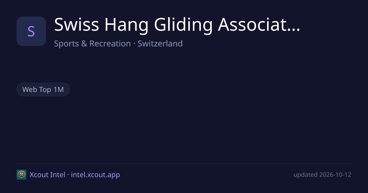 Swiss Hang Gliding Association — share card preview