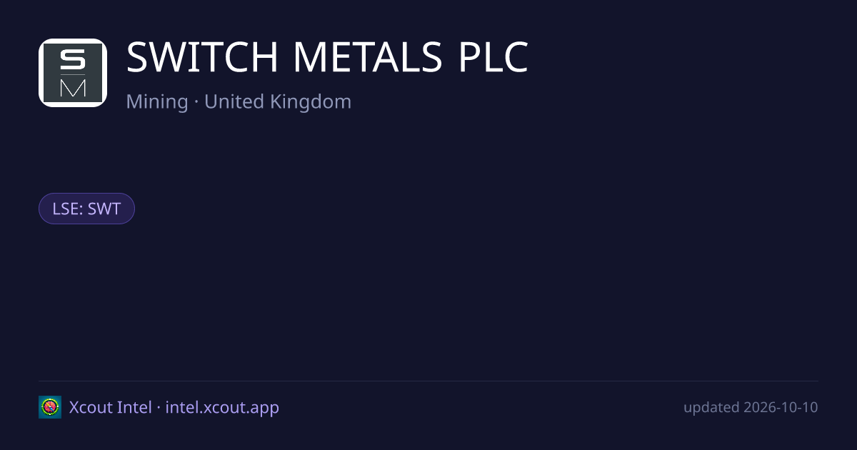 SWITCH METALS PLC — share card preview