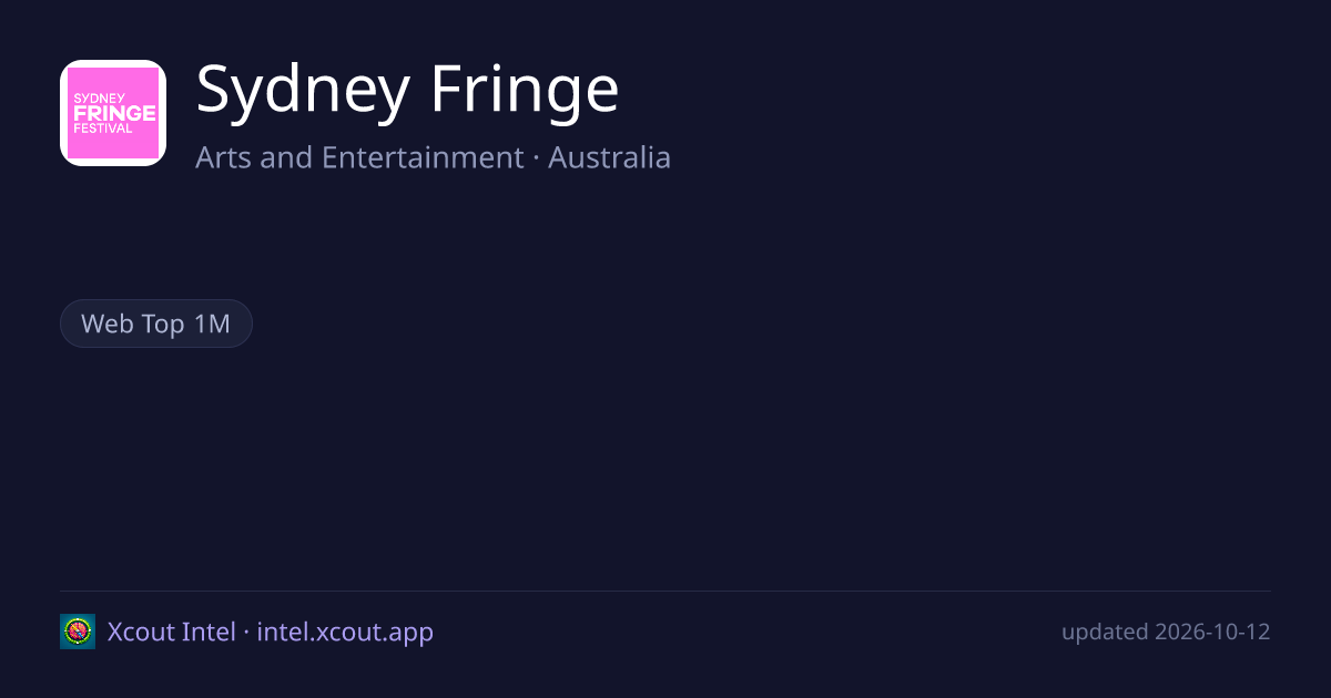Sydney Fringe — share card preview