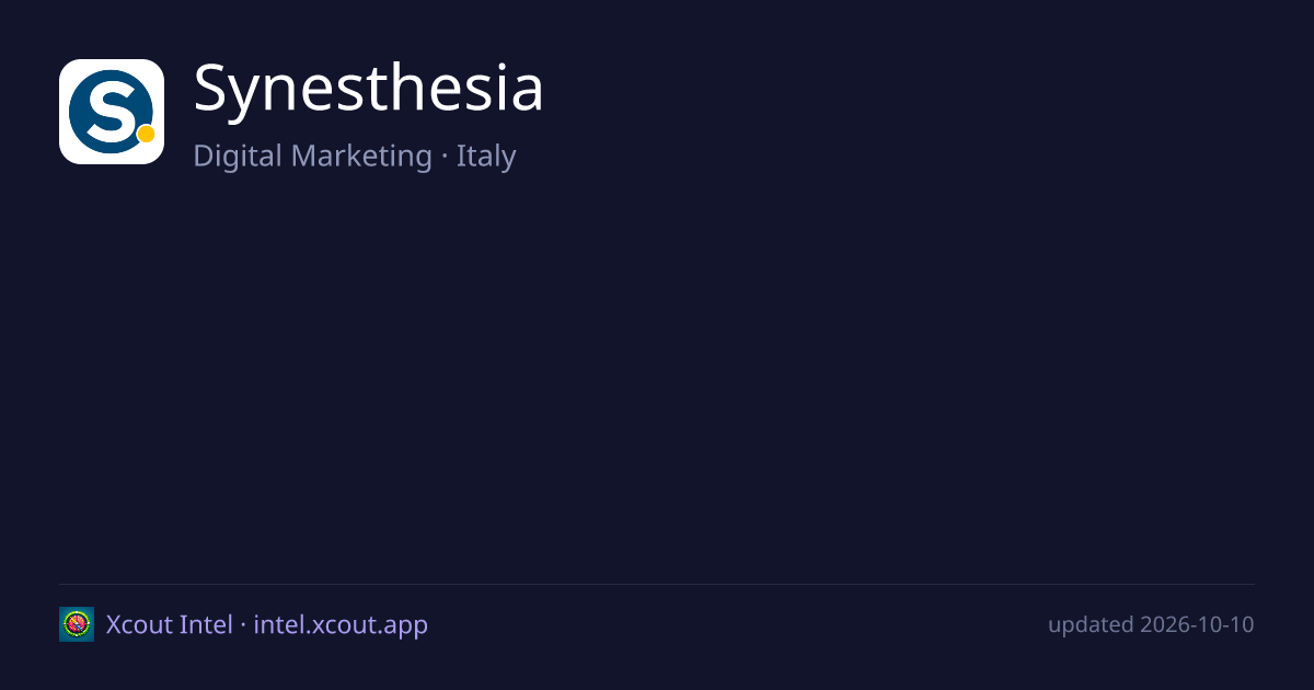 Synesthesia — share card preview