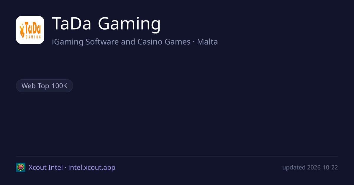 TaDa Gaming — share card preview