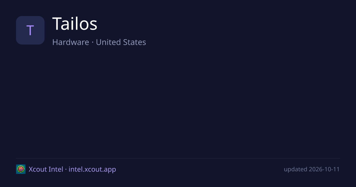 Tailos — share card preview