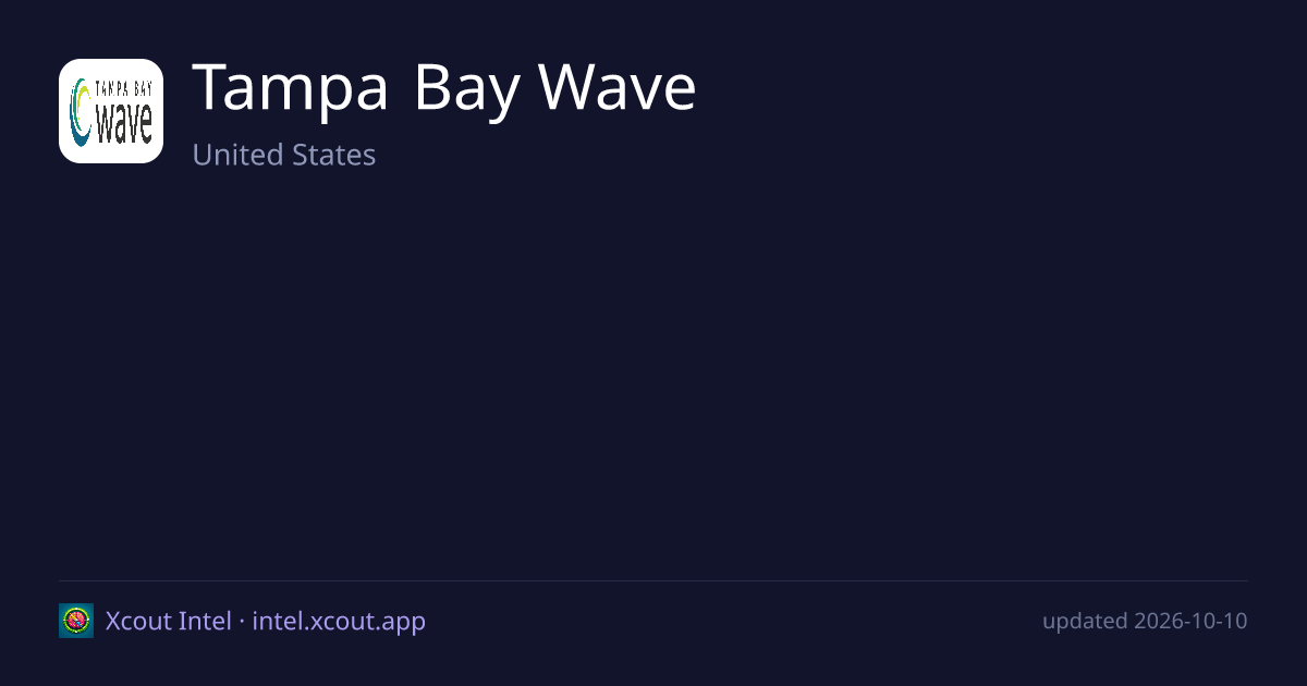 Tampa Bay Wave — share card preview