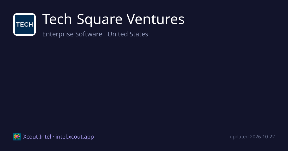 Tech Square Ventures — share card preview