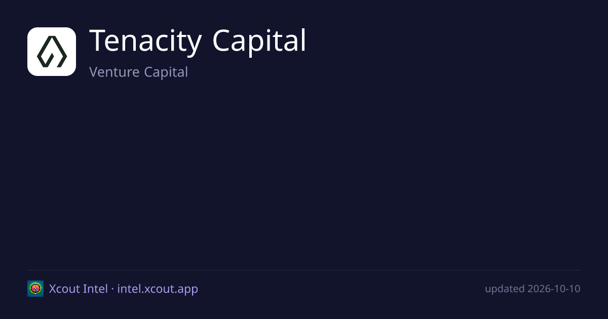 Tenacity Capital — share card preview