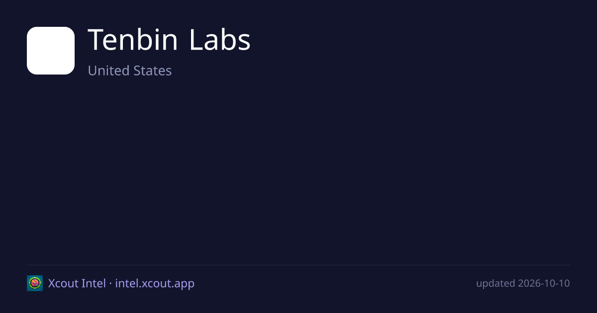 Tenbin Labs — share card preview