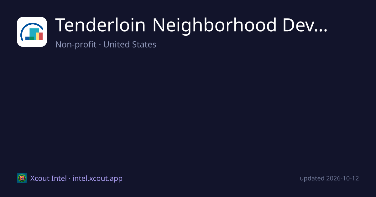 Tenderloin Neighborhood Development Corporation — share card preview