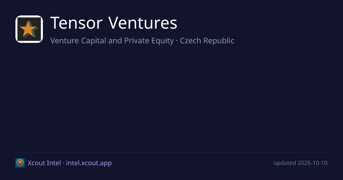 Tensor Ventures — share card preview