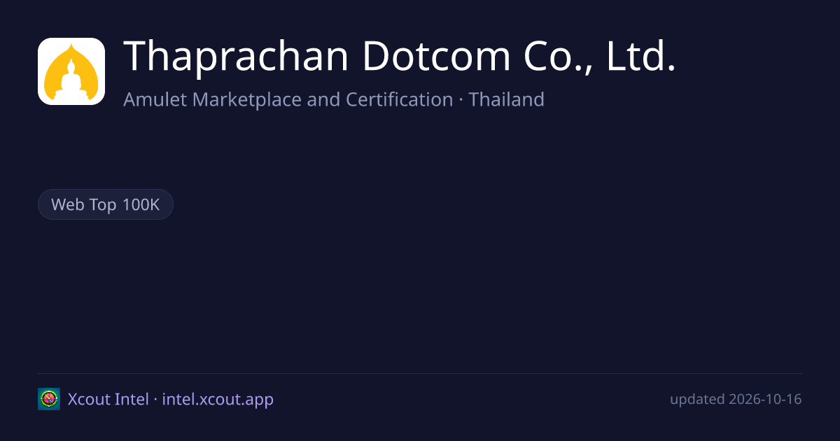 Thaprachan Dotcom Co., Ltd. — share card preview