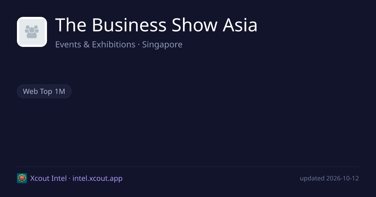 The Business Show Asia — share card preview