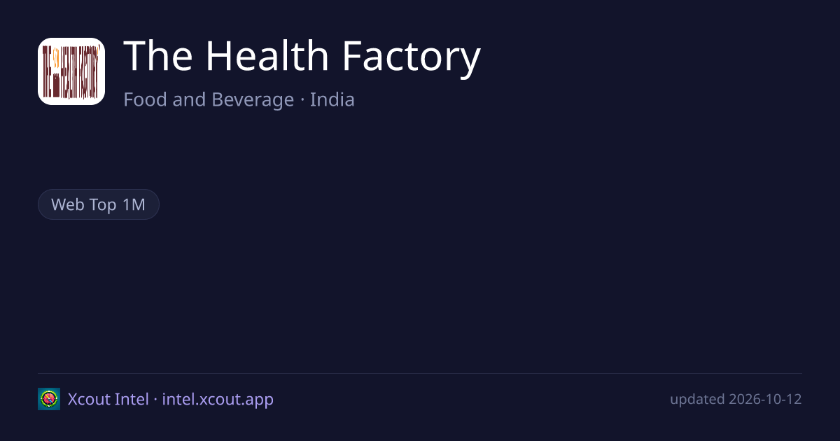 The Health Factory — share card preview