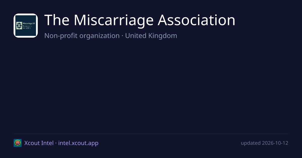 The Miscarriage Association — share card preview
