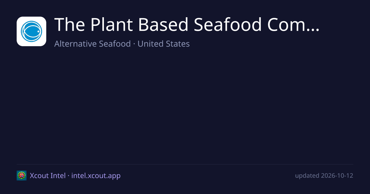 The Plant Based Seafood Company — share card preview