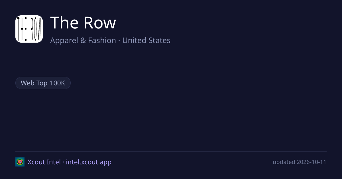 The Row — share card preview