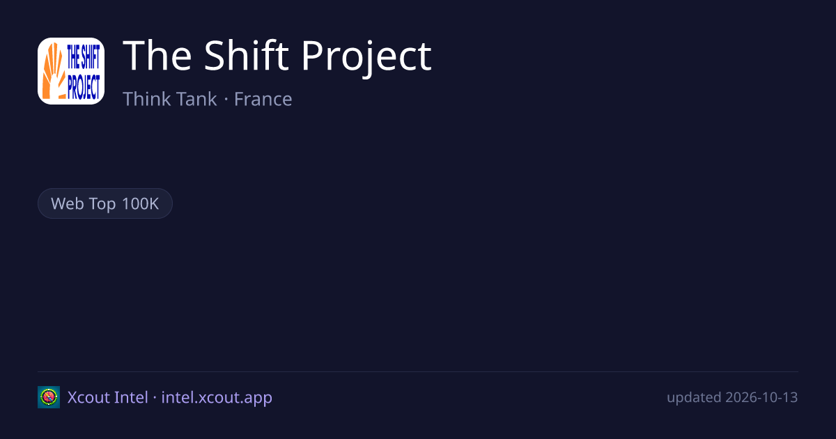The Shift Project — share card preview