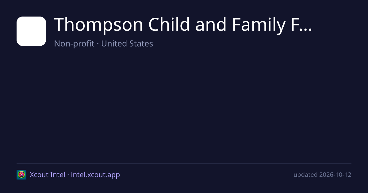 Thompson Child and Family Focus — share card preview